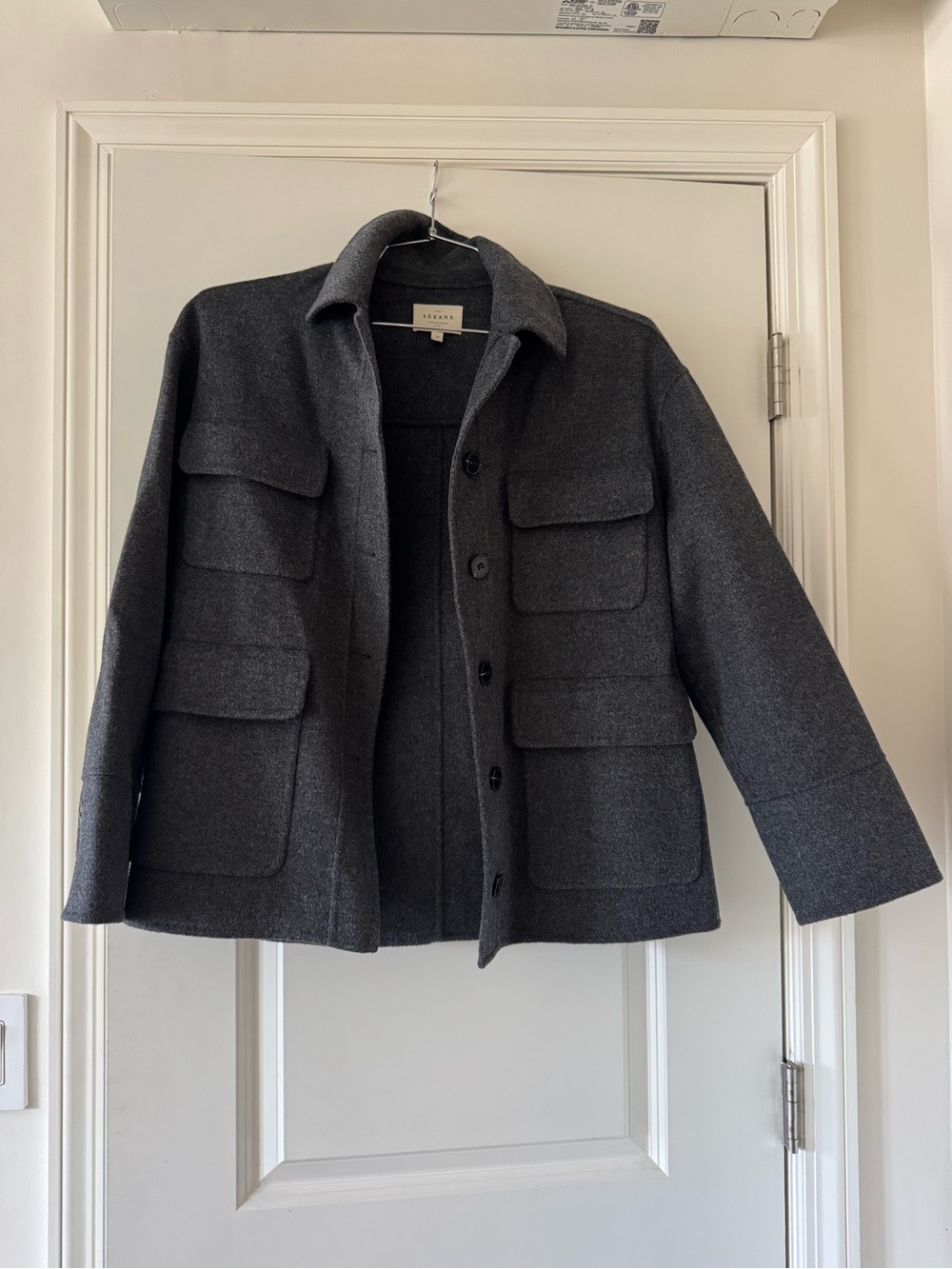 Sezane Rosalie Jacket- Charcoal